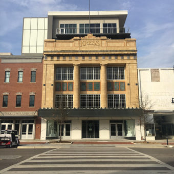 Exterior view of the Kress Building in Montgomery.